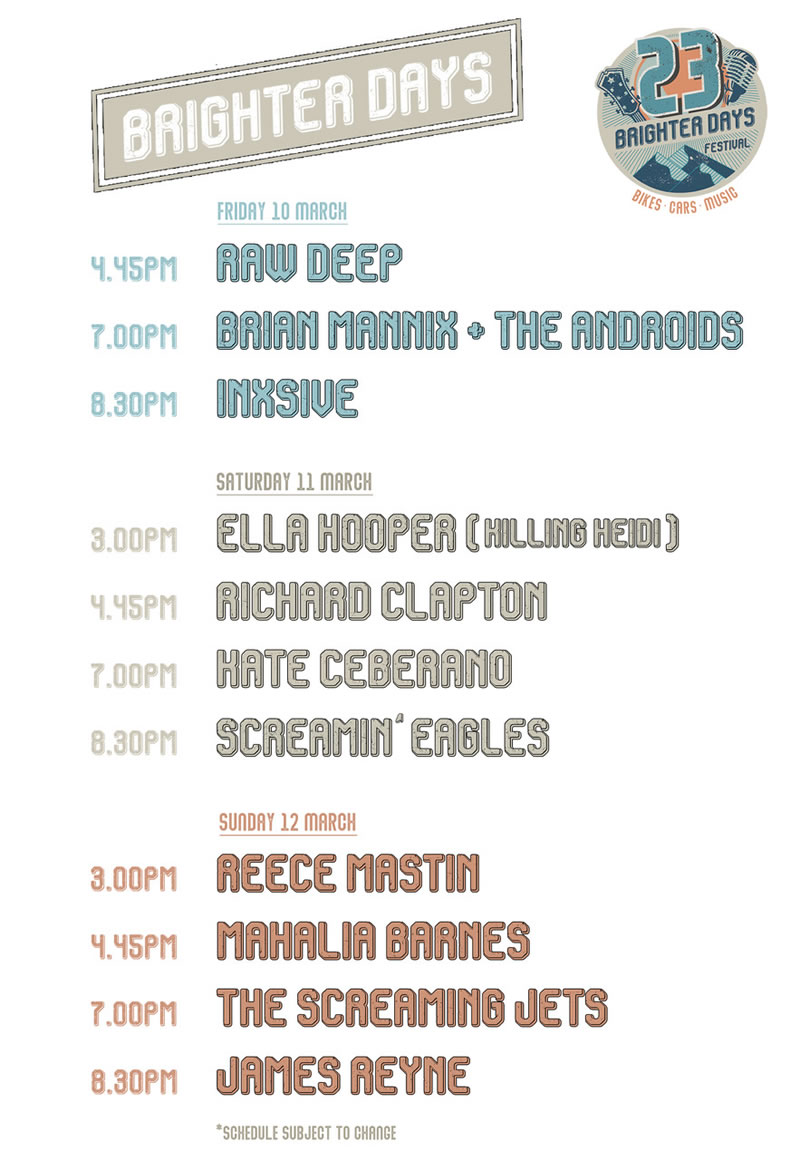 Artists | Brighter Days Festival 2021